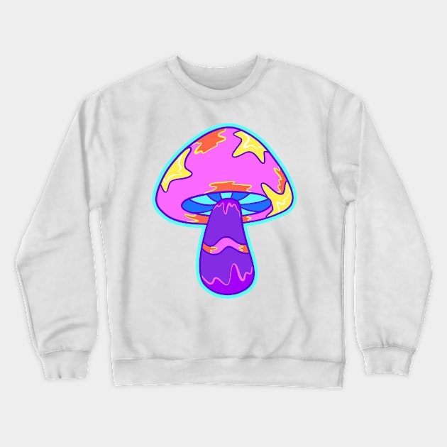 Trippy Mushroom Crewneck Sweatshirt by yoy vector